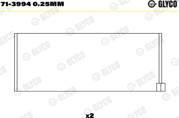 Glyco 71-3994 0.25mm - Bronzina di biella autozon.pro