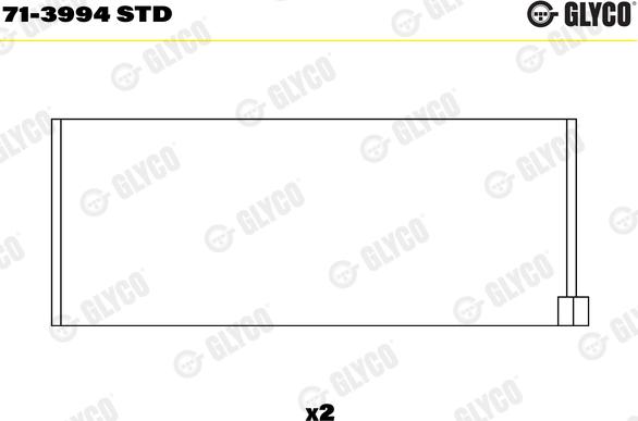 Glyco 71-3994 STD - Bronzina di biella autozon.pro