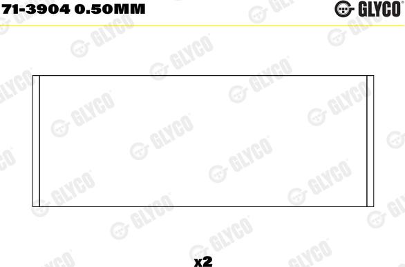 Glyco 71-3904 0.50mm - Bronzina di biella autozon.pro