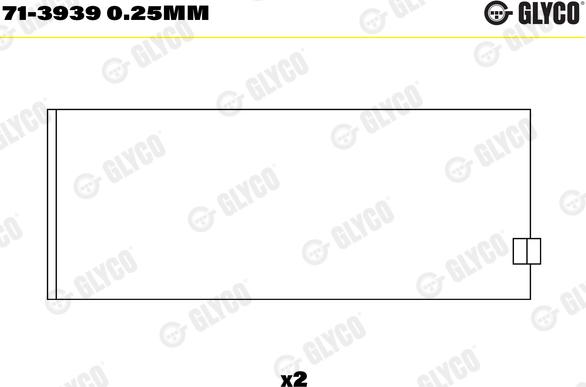 Glyco 71-3939 0.25mm - Bronzina di biella autozon.pro