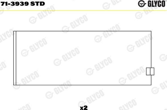 Glyco 71-3939 STD - Bronzina di biella autozon.pro