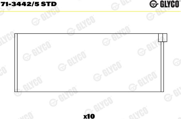 Glyco 71-3442/5 STD - Bronzina di biella autozon.pro