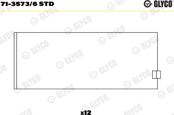 Glyco 71-3573/6 STD - Bronzina di biella autozon.pro