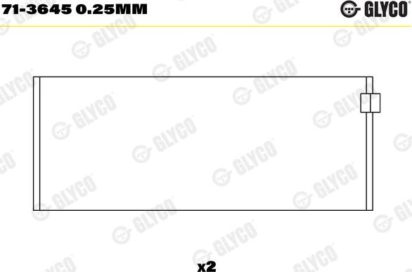 Glyco 71-3645 0.25mm - Bronzina di biella autozon.pro