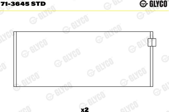 Glyco 71-3645 STD - Bronzina di biella autozon.pro