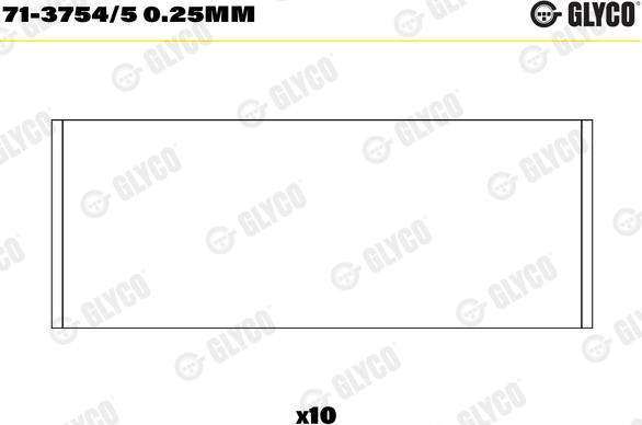 Glyco 71-3754/5 0.25mm - Bronzina di biella autozon.pro