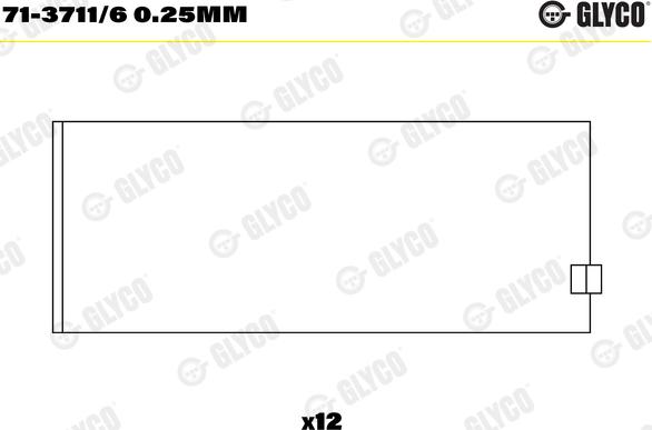 Glyco 71-3711/6 0.25MM - Bronzina di biella autozon.pro