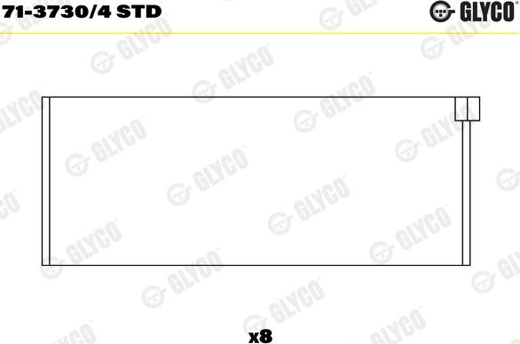 Glyco 71-3730/4 STD - Bronzina di biella autozon.pro