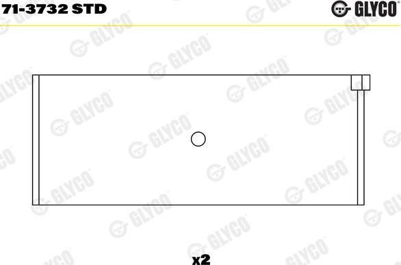 Glyco 71-3732 STD - Bronzina di biella autozon.pro