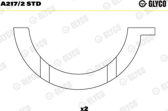 Glyco A217/2 STD - Spessore di registro,Albero a gomiti autozon.pro