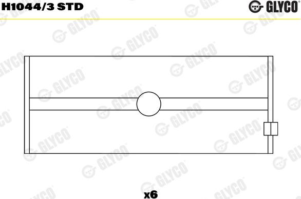 Glyco H1044/3 STD - Cuscinetto albero a gomiti autozon.pro