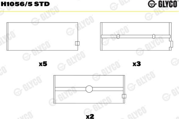 Glyco H1056/5 STD - Cuscinetto albero a gomiti autozon.pro