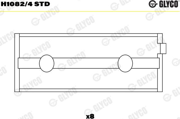 Glyco H1082/4 STD - Cuscinetto albero a gomiti autozon.pro