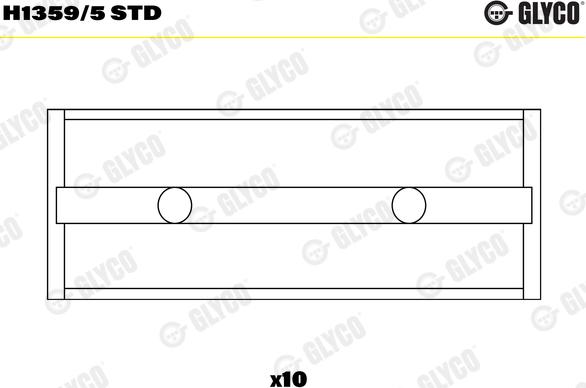 Glyco H1359/5 STD - Cuscinetto albero a gomiti autozon.pro