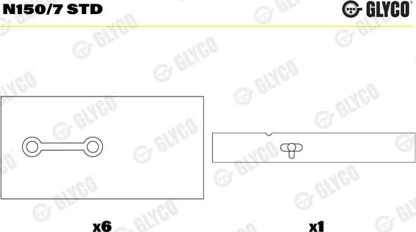 Glyco N150/7 STD - Supporto albero a camme autozon.pro