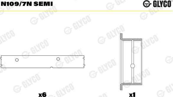 Glyco N109/7N SEMI - Supporto albero a camme autozon.pro