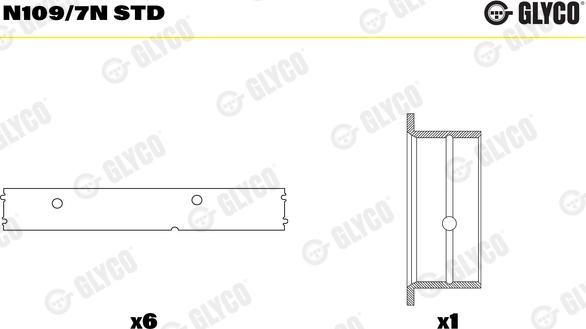 Glyco N109/7N STD - Supporto albero a camme autozon.pro