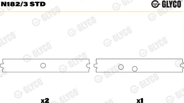 Glyco N182/3 STD - Supporto albero a camme autozon.pro