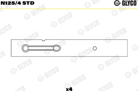 Glyco N125/4 STD - Supporto albero a camme autozon.pro