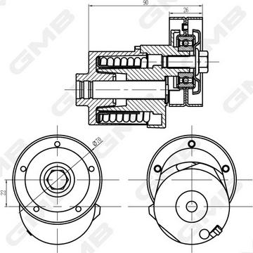 GMB GAT33230 - Tendicinghia, Cinghia Poly-V autozon.pro