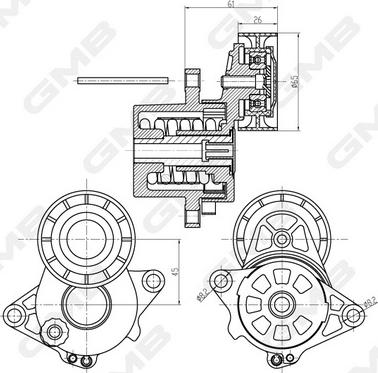 GMB GAT20790 - Tendicinghia, Cinghia Poly-V autozon.pro