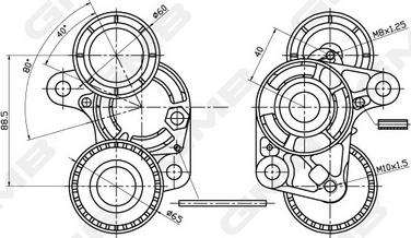 GMB GAT20700 - Tendicinghia, Cinghia Poly-V autozon.pro