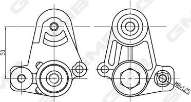 GMB GAT21310 - Tendicinghia, Cinghia Poly-V autozon.pro