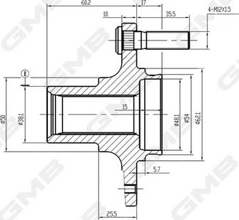 GMB GH10330 - Mozzo ruota autozon.pro