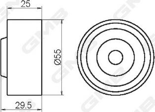 GMB GT10170 - Galoppino / Guidacinghia, Cinghia dentata autozon.pro