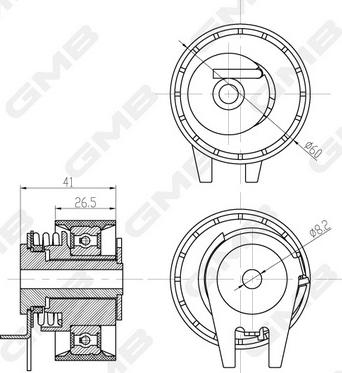 GMB GTB1120 - Rullo tenditore, Cinghia dentata autozon.pro