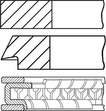 Goetze 08-787000-00 - Kit fasce elastiche autozon.pro