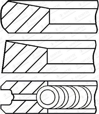 Goetze Engine 08-444200-10 - Kit fasce elastiche autozon.pro