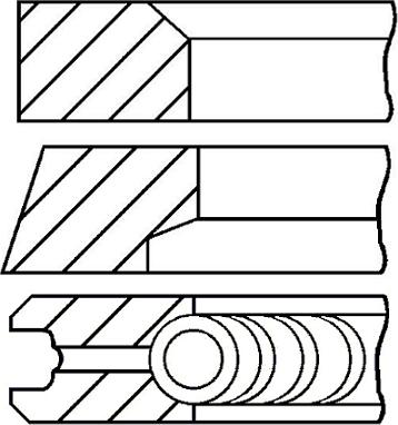 Goetze Engine 08-445100-00 - Kit fasce elastiche autozon.pro