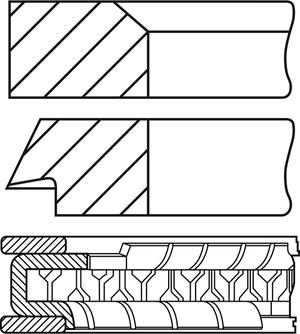 Goetze Engine 08-446000-00 - Kit fasce elastiche autozon.pro