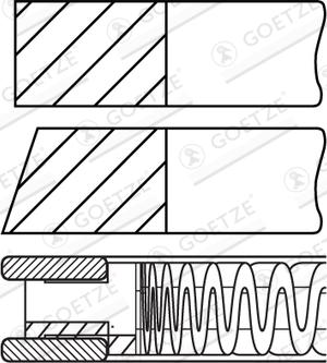 Goetze Engine 08-447800-00 - Kit fasce elastiche autozon.pro