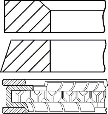 Goetze Engine 08-447200-00 - Kit fasce elastiche autozon.pro