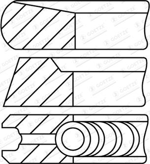 Goetze Engine 08-452607-00 - Kit fasce elastiche autozon.pro