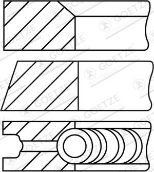 Goetze Engine 08-439300-10 - Kit fasce elastiche autozon.pro