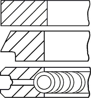 Goetze Engine 08-436500-00 - Kit fasce elastiche autozon.pro