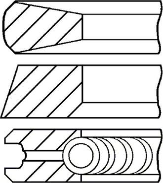 Goetze Engine 08-436700-00 - Kit fasce elastiche autozon.pro