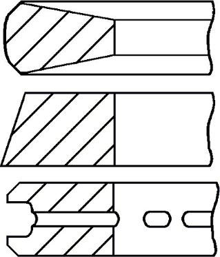 Goetze Engine 08-431600-00 - Kit fasce elastiche autozon.pro