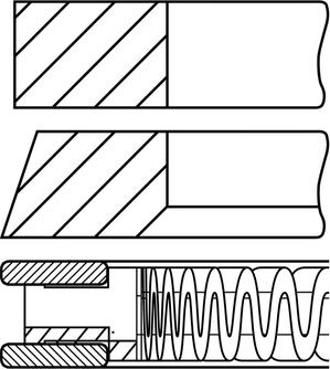 Goetze Engine 08-448900-00 - Kit fasce elastiche autozon.pro