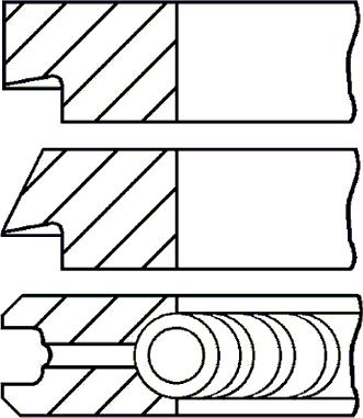 Goetze Engine 08-438300-00 - Kit fasce elastiche autozon.pro