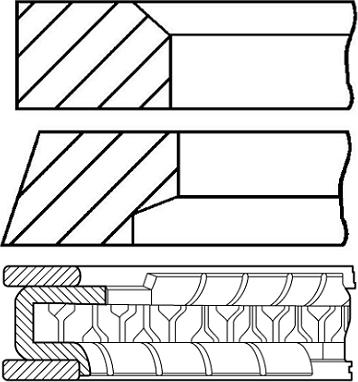 Goetze Engine 08-433700-00 - Kit fasce elastiche autozon.pro