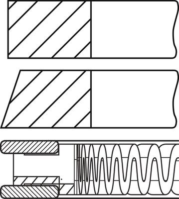 Goetze Engine 08-437700-00 - Kit fasce elastiche autozon.pro