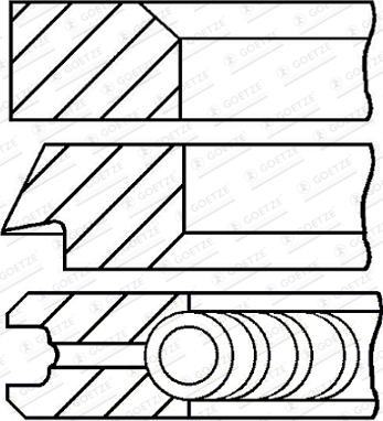 Goetze Engine 08-426900-00 - Kit fasce elastiche autozon.pro