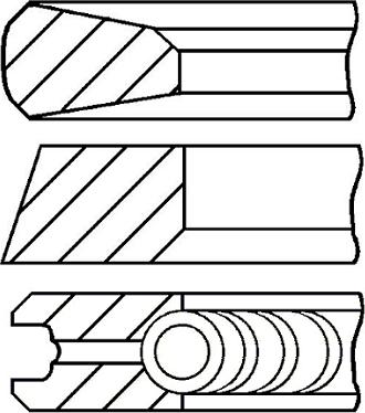 Goetze Engine 08-427400-00 - Kit fasce elastiche autozon.pro