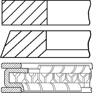 Goetze Engine 08-450000-10 - Kit fasce elastiche autozon.pro