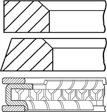 Goetze Engine 08-962600-00 - Kit fasce elastiche autozon.pro