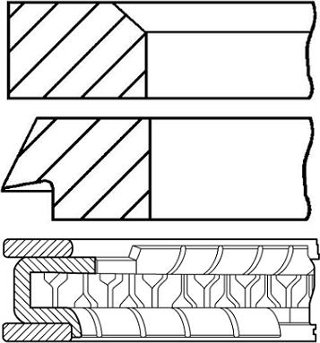 Goetze Engine 08-104200-00 - Kit fasce elastiche autozon.pro